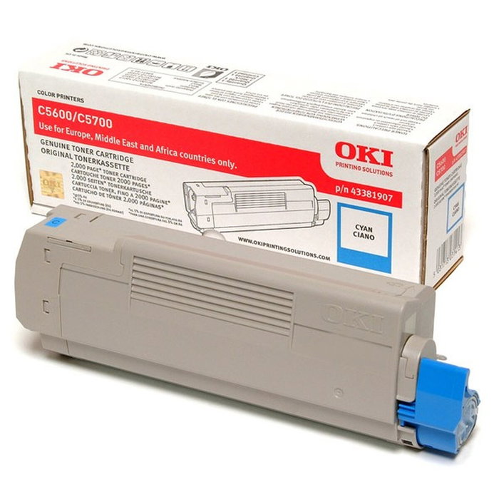 Oki Toner 43381907 Cyan Standard