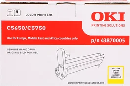OKI 43870005 Unité tambour jaune pour C5650/5750, 20 000 pages