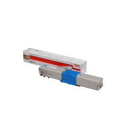 OKI Toner 46508715 Cartouche d'impression Cyan pour imprimante