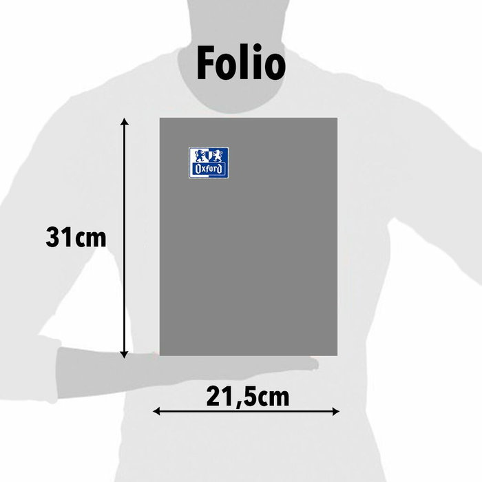 Cahier Oxford Multicouleur Feuille 80 Volets 21,5 x 31,5 cm 5 Pièces
