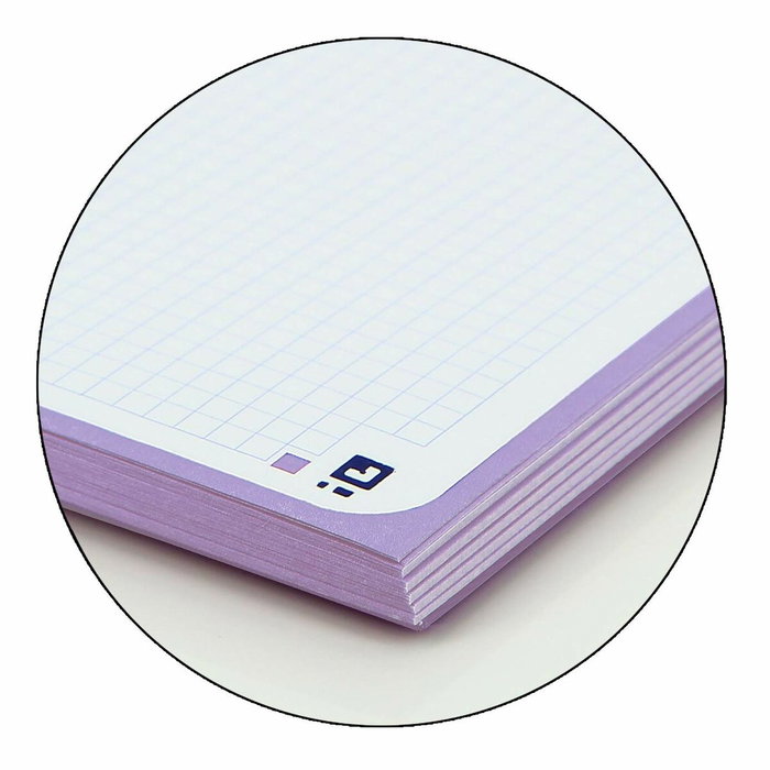 Oxford Cahier European Book Mauve A4 A4+ 80 Volets, Lot de 5 Pièces