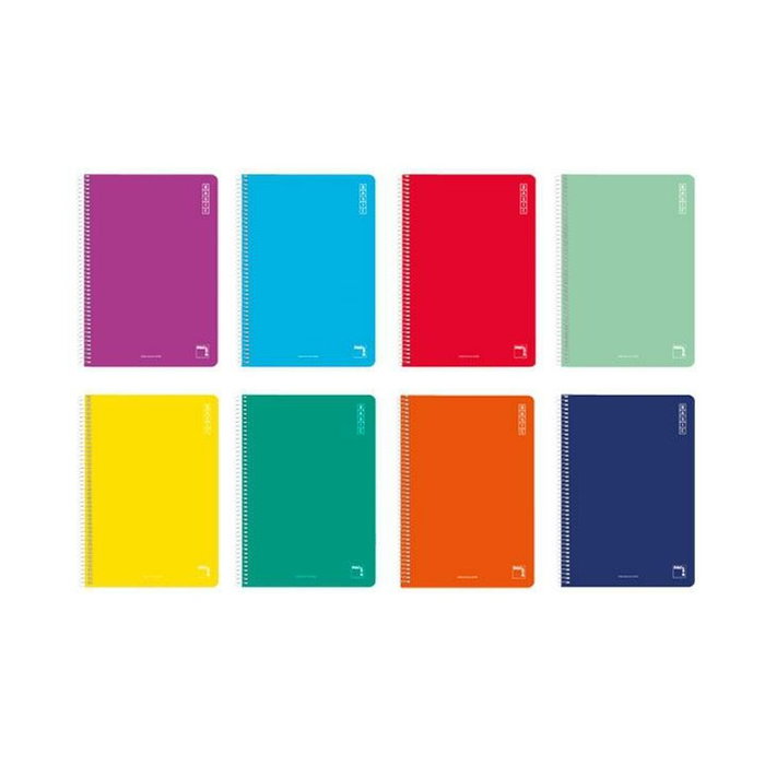 Pacsa Cahier Basic Multicouleur quarto 10 Pièces 80 Volets Pacsa Cahier Basic Multicouleur quarto 10 Pièces 80 Volets