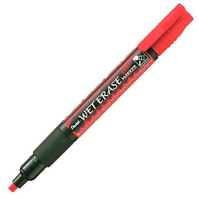 marqueur craie liquide Pentel Wet Erase Rouge (12 Pièces) marqueur craie liquide Pentel Wet Erase Rouge (12 Pièces)