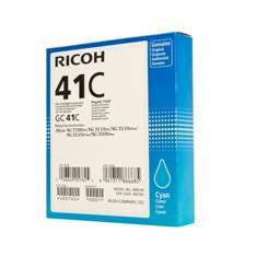 Ricoh GC-41C Cartouche Gel Cyan 2500 pages pour machines Gel sauf SG2100N