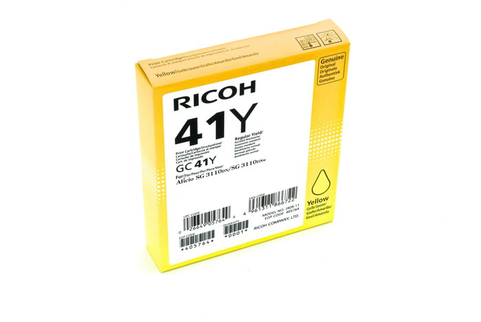 Ricoh Cartouche de gel GC-41Y Jaune (2500 pages) inevitable