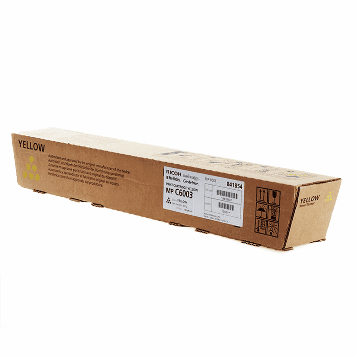 Ricoh Toner 841854 Jaune pour Imprimantes Multifonctions MP C5503, MP C4503, MP C3503 Ricoh Toner 841854 Jaune pour Imprimantes Multifonctions MP C5503, MP C4503, MP C3503