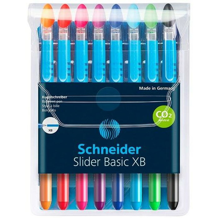 Ensemble de Stylos Schneider Slider Basic XB 8 Pièces Multicouleur Ensemble de Stylos Schneider Slider Basic XB 8 Pièces Multicouleur