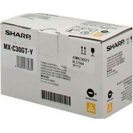 Sharp Toner MX-C30GTY/MXC30GTY Jaune pour Imprimante - Cartouche de Toner d'Origine