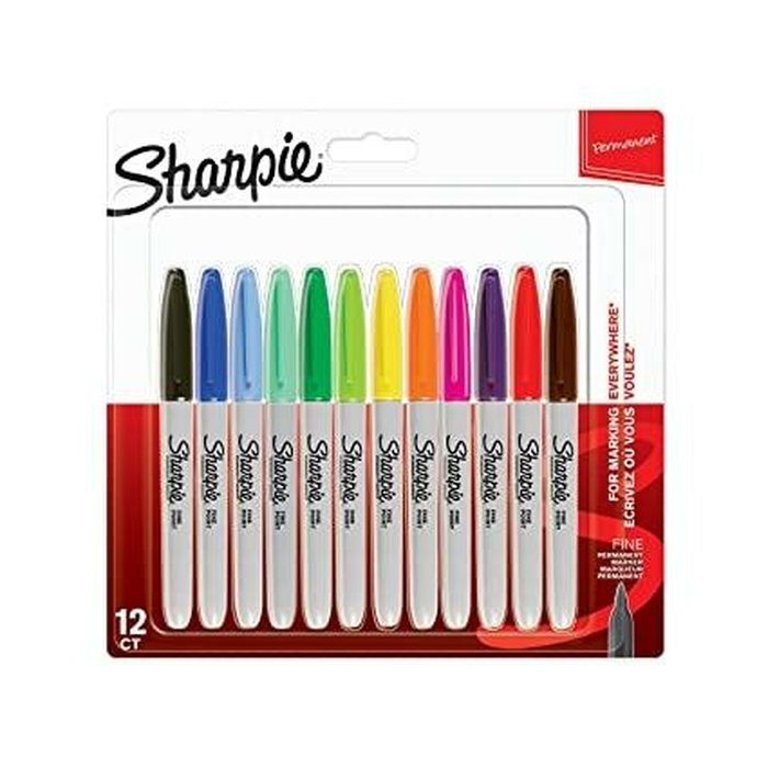 Sharpie Ensemble de Marqueurs 2065404 Multicouleur 1 mm 12 Pièces Sharpie Ensemble de Marqueurs 2065404 Multicouleur 1 mm 12 Pièces