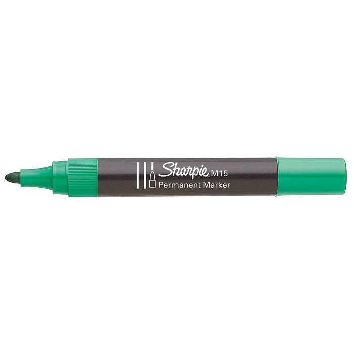 Marqueur permanent Sharpie M15 Vert 12 Pièces Marqueur permanent Sharpie M15 Vert 12 Pièces