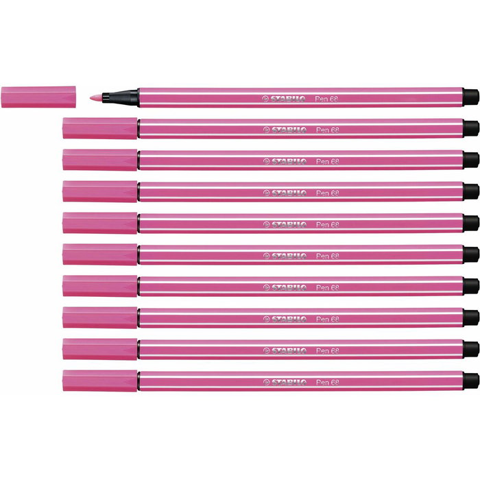 Feutres Stabilo Pen 68 Rose (10 Pièces) Feutres Stabilo Pen 68 Rose (10 Pièces)