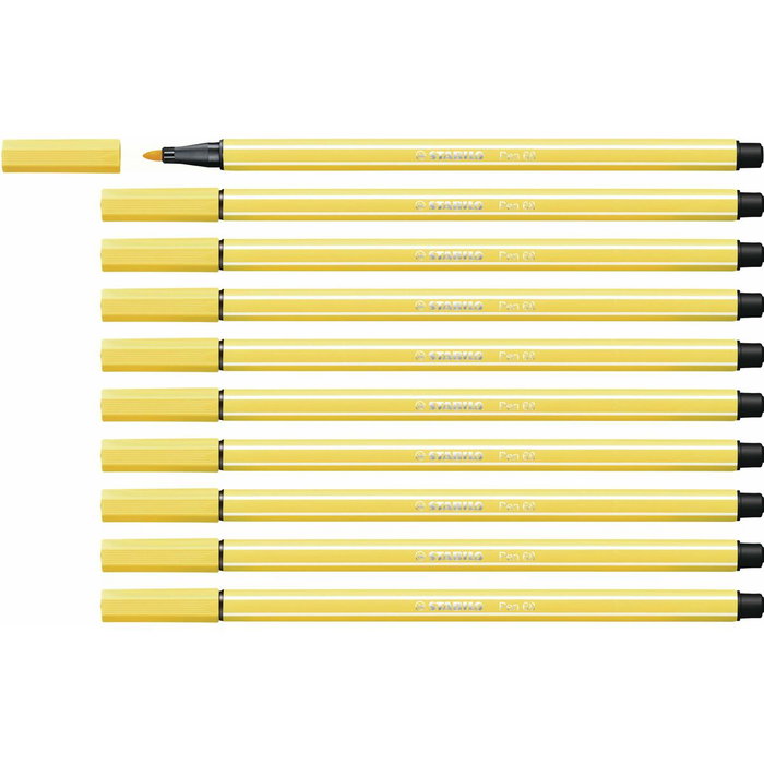 Feutres Stabilo Pen 68 Jaune (10 Pièces) Feutres Stabilo Pen 68 Jaune (10 Pièces)