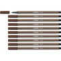 Feutres Stabilo Pen 68 Marron (10 Pièces)