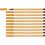 Feutres Stabilo Pen 68 Orange (10 Pièces)