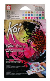 Sakura Koi Water Colors Pocket Field Sketch Box - 24 godets