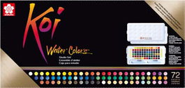 Sakura Koi Water Colors Studio Set - 72 pastilles d'aquarelle