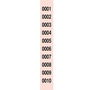 Bandes de numéros de tombola 1-10000 (5 Unités)