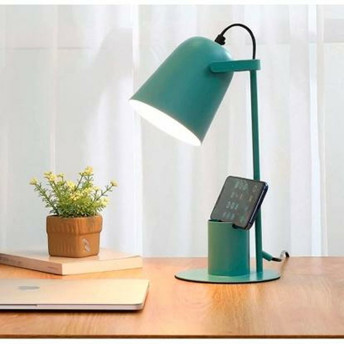 Lampe de bureau iTotal COLORFUL Vert Turquoise Métal 35 cm Lampe de bureau iTotal COLORFUL Vert Turquoise Métal 35 cm