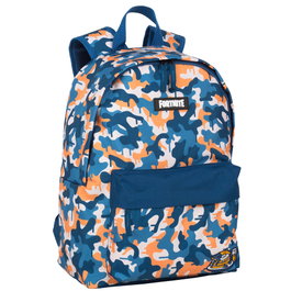 TOYBAGS Sac à dos Fortnite Blue Camo 41 cm avec compartiment pour ordinateur portable, ergonomique et respirant en polyester