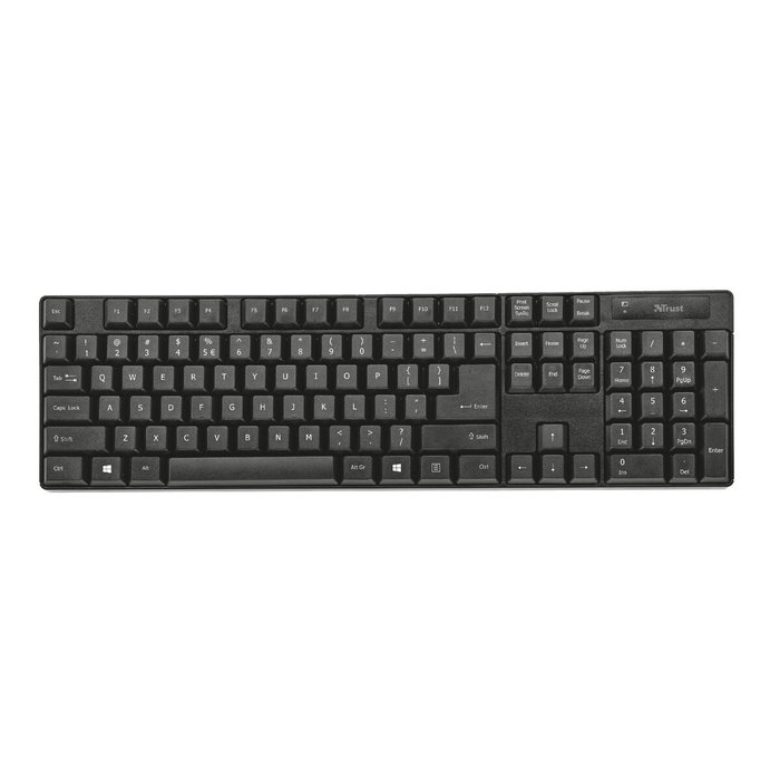 clavier et souris Trust Qoby Noir QWERTY 4 Pièces clavier et souris Trust Qoby Noir QWERTY 4 Pièces