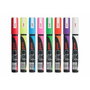Uni-Ball PWE-5M Marqueur Craie Liquide Multicouleur 8 Unités