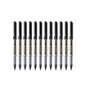 Uni-Ball Rollerball Eye Broad UB-150 Noir 1 mm (12 Pièces)
