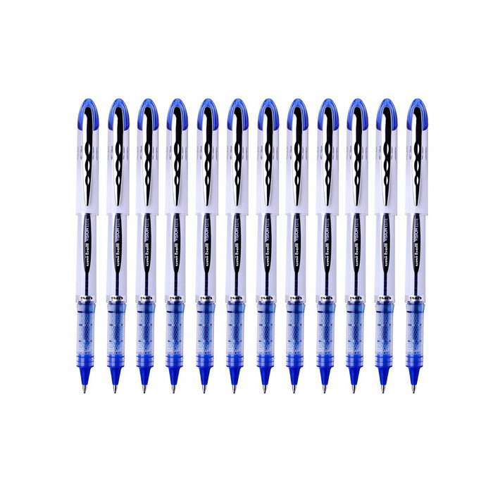 Uni-Ball Vision Elite UB-200 Stylo à encre liquide Bleu foncé 0,6 mm (Lot de 12) Uni-Ball Vision Elite UB-200 Stylo à encre liquide Bleu foncé 0,6 mm (Lot de 12)