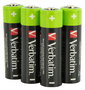 Verbatim Batteries rechargeables Premium AA HR6 NiMH 2500 mAh 1.2 V, lot de 4 piles pour appareil photo numérique et télécommande