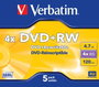 Verbatim DVD-RW Matt Silver 5 Unités 4x 4,7 GB
