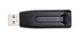 Verbatim Store 'n' Go V3 Clé USB 128 Go USB 3.0 avec Connecteur Protégé par Fermeture Coulissante - Noir