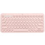 Logitech K380 Clavier Bluetooth Multi-Device Compact Rose – Compatible Windows, macOS, Android, iOS
