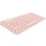 Logitech K380 Clavier Bluetooth Multi-Device Compact Rose – Compatible Windows, macOS, Android, iOS