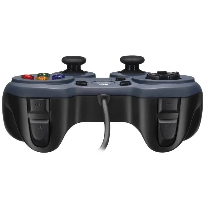 Logitech G Gamepad F310 - Manette de jeu filaire PC/Mac USB - 10 boutons programmables, vibration, croix multidirectionnelle - Bleu