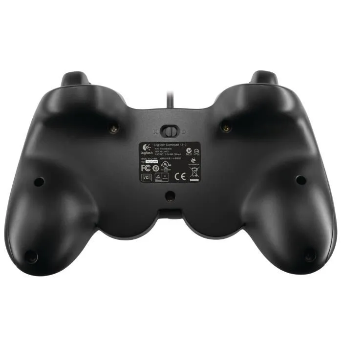Logitech G Gamepad F310 - Manette de jeu filaire PC/Mac USB - 10 boutons programmables, vibration, croix multidirectionnelle - Bleu