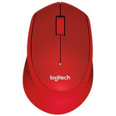 Logitech M330 Silent Plus Souris sans fil Rouge