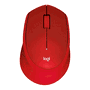Logitech 910-004911 Souris sans fil M330 Silent Plus - Clics silencieux - Rouge