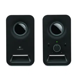 Logitech Enceintes PC Stéréo 2.0 Z150 Noir avec Prise Casque - 3W - Contrôles Intégrés