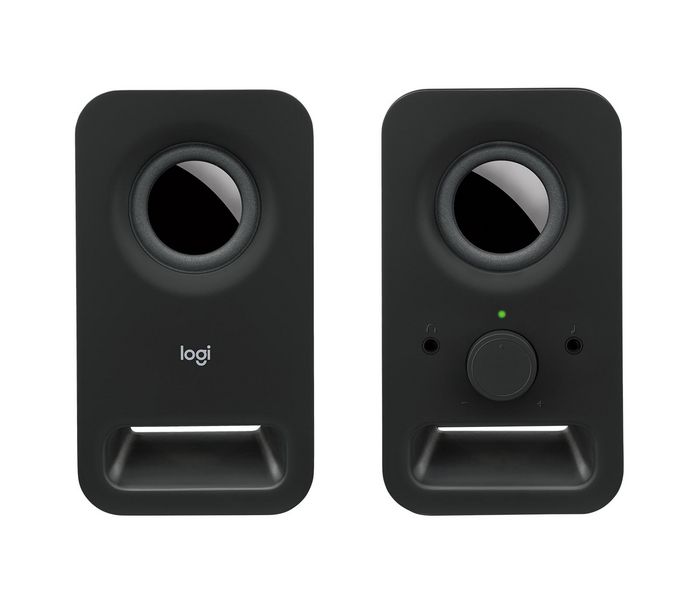 Logitech Haut-parleurs stéréo Z150 - 2 haut-parleurs, son clair, commandes simplifiées et prise casque intégrée, design compact