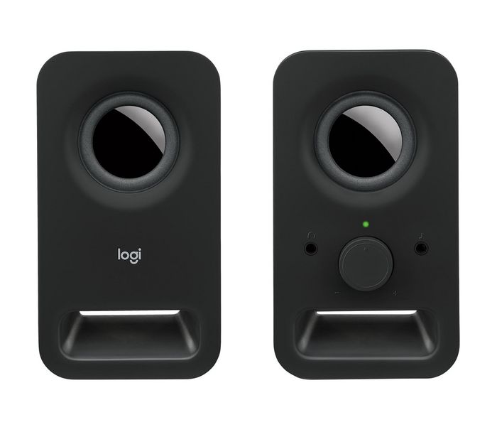 Logitech Haut-parleurs stéréo Z150 - 2 haut-parleurs, son clair, commandes simplifiées et prise casque intégrée, design compact