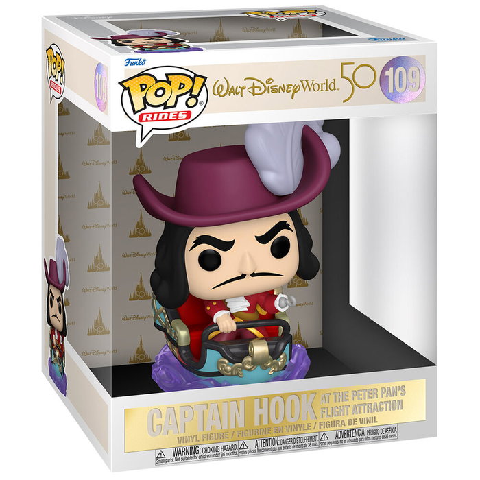 Funko POP! Rides Disney World 50th Anniversary Capitaine Crochet Peter Pan