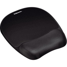Fellowes Tapis de souris avec repose-poignet en mousse à mémoire de forme Noir