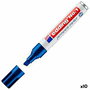 Marqueur permanent Edding Nº1 Bleu (10 Unités)