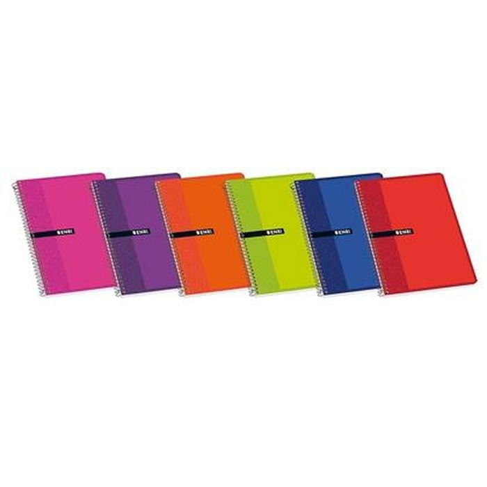 Cahier ENRI Multicouleur Feuille 80 Volets 21,5 x 31,5 cm Couverture souple (10 Unités)