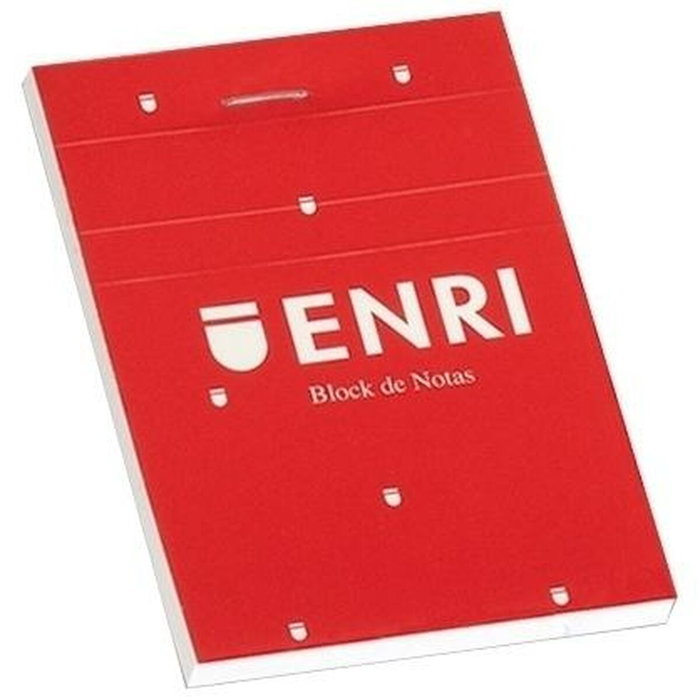 Bloc de Notes ENRI Rouge A4 80 Volets 4 mm (5 Unités)