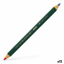 Faber Castell Crayon épais bicolore bleu/rouge, Ø 5,4 mm