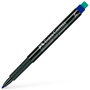 Marqueur permanent Faber-Castell Multimark 1523 M Bleu (10 Unités)