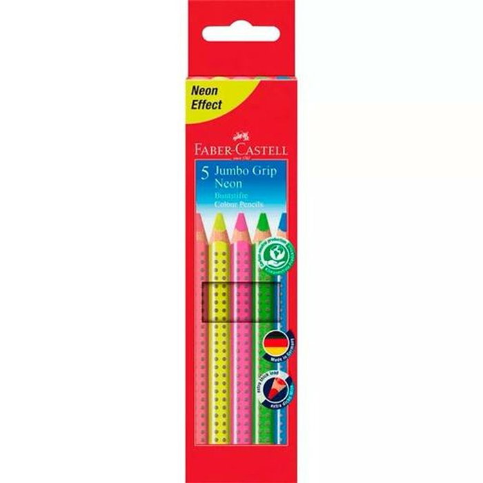 Faber-Castell Crayons de couleur Neón Multicouleur (5 Unités) Faber-Castell Crayons de couleur Neón Multicouleur (5 Unités)