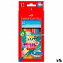 Faber-Castell Crayons de couleurs pour aquarelle Multicouleur 6 Pièces