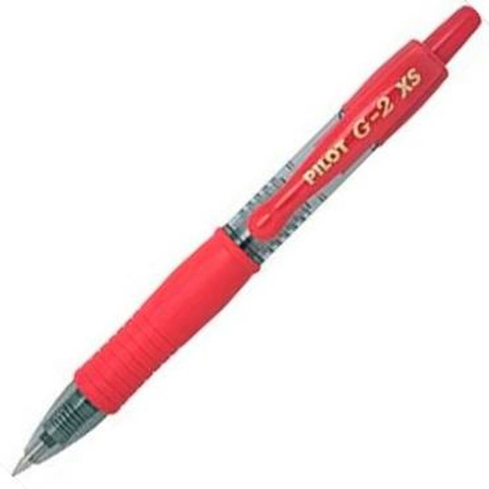 Crayon Roller Pilot G-2 XS Rétractile Rouge 0,4 mm (12 Unités)
