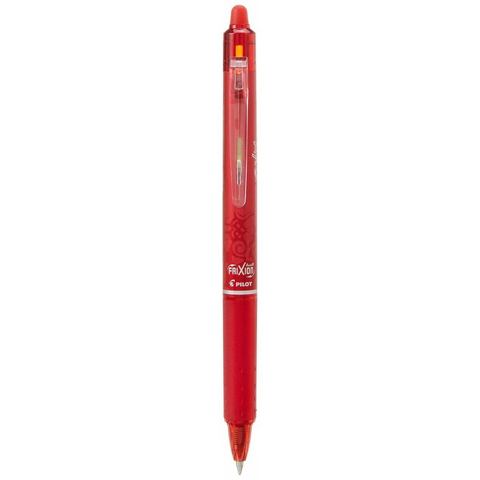 Crayon Pilot Frixion Clicker Encre effaçable Rouge 0,4 mm 12 Unités